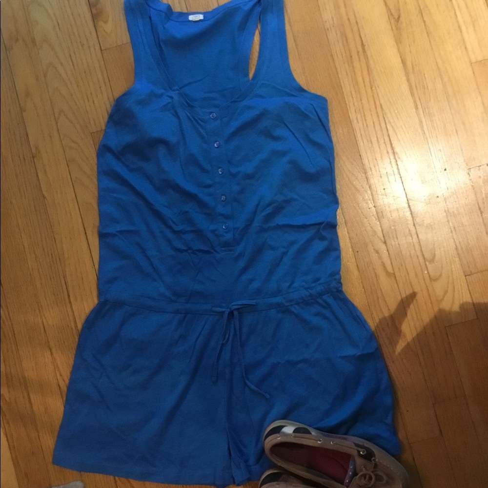 J Crew blue romper M